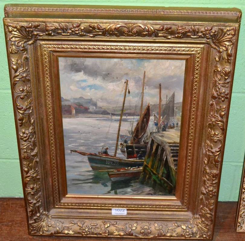 Lot 1022 - W A Lugar, Arriving at Port, oil on canvas