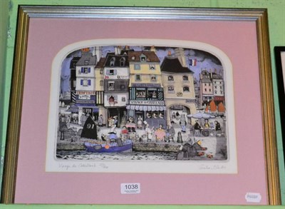 Lot 1038 - Graham Clark ''Village de Cabillaud'', signed, limited edition print  With certificate of...