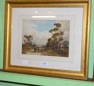 Lot 1041 - William Manners, Returning home, watercolour