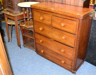 Lot 1127 - A Victorian mahogany five drawer chest