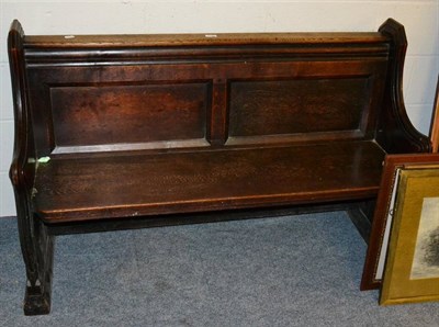 Lot 1166 - A church pew