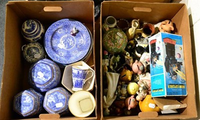 Lot 1179 - A collection of ceramics including Ringtons tea; Beswick Wade Whimsies etc; and a moon explorer...