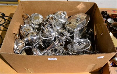 Lot 1181 - A quantity of assorted silver plated wares to include tea and coffee service etc