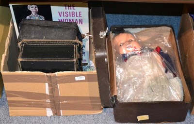 Lot 1301 - A doll by HW, composite head; together with 'The Visible Woman', boxed assembly list; together with