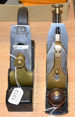 Lot 1313 - Plane 8x2 1/2'' steel body with rosewood infill, brass lever cap, Marples & Sons blade;...