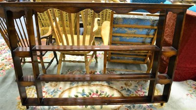 Lot 1317 - A hanging plate rack