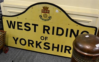 Lot 1321 - West Riding of Yorkshire road sign