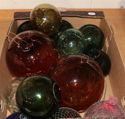 Lot 1324A - A collection of glass floats