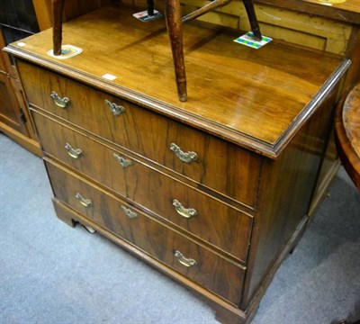 Lot 1436 - A George II walnut three height chest of drawers