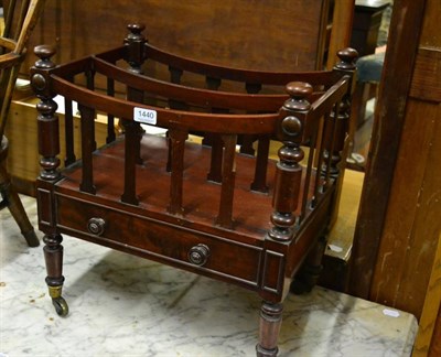 Lot 1440 - A Victorian mahogany Canterbury