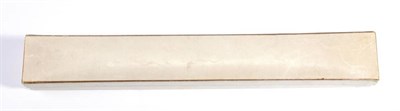 Lot 60 - An Ivory Fan Dated 1887, mounted with a double velum leaf, depicting a Mediterranean stone...