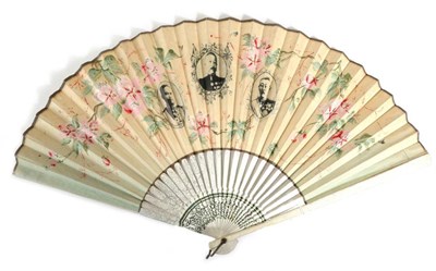 Lot 82 - A 19th Century Duvelleroy Fan for The Paris Exhibition of 1889, marked ''Duvelleroy 1889''...