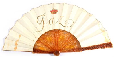 Lot 112 - A Fine Fan by Alexandre, circa 1880, believed to have belonged to the Infanta Maria de la Paz...