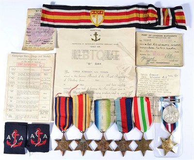 Lot 3 - A Second World War  Group of Six Medals, to 6100035 W/Sergeant R G Wingate, No.5 Regiment...