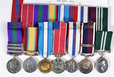 Lot 4 - An Elizabeth II Group of Four Medals, awarded to 3523151 S.A.C. E.A.GIBSON R.A.F., comprising...