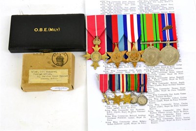 Lot 5 - A Second World War OBE Group of Five Medals, to 110523 Wing Commander Colin Faulds MacLaren...