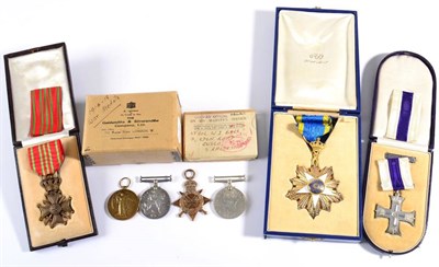 Lot 7 - A Good Military Cross, Belgian Croix de Guerre and Egyptian Order of the Nile 3rd Class Group...