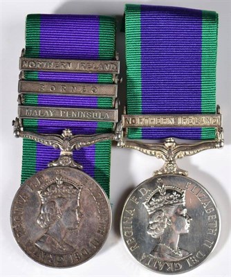 Lot 14 - Two General Service Medals 1962, one with clasp NORTHERN IRELAND to 24898757 CFN T.BURMESTER...