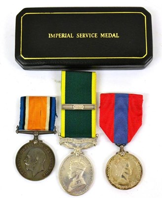 Lot 16 - A British War Medal, to 45432 A.SERGT.R.G.BETTS. LEIC.R.; an Imperial Service Medal (Elizabeth II)