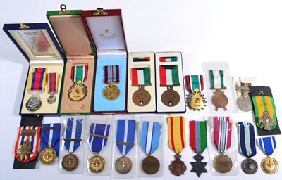Lot 24 - A Collection of Twelve Various Foreign Medals, including Greek, Netherlands, Pakistan, Iraq,...