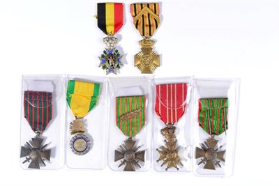 Lot 29 - Three Belgian Medals:- a Special Decoration for Industry and Agriculture, second class; a Croix...
