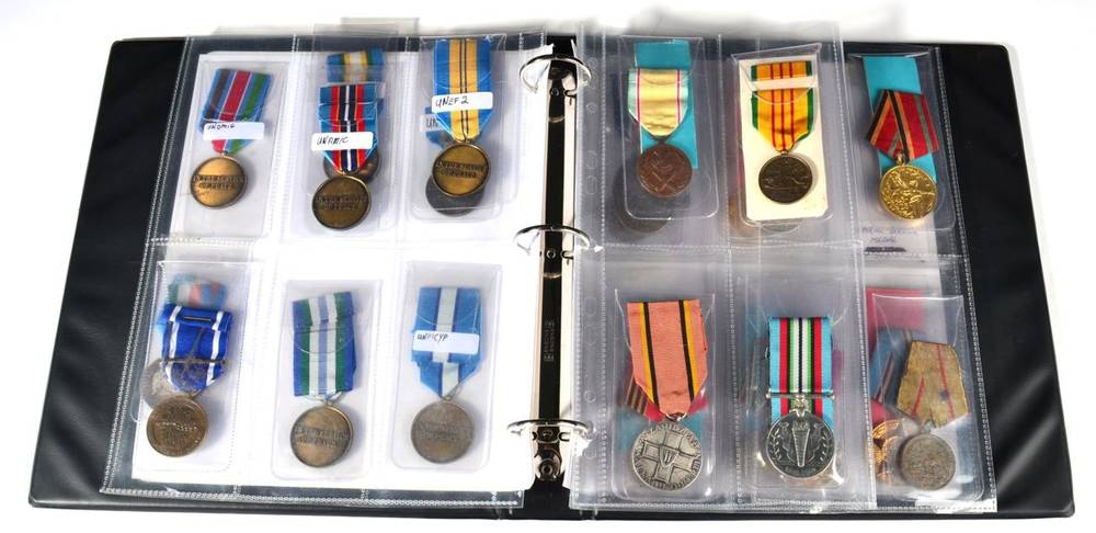 Lot 30 - A Collection of Twenty Five Various UN, NATO and Foreign Medals, including USSR and USA, in a...