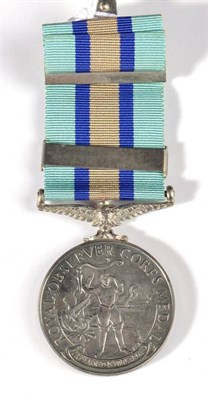 Lot 31 - A Royal Observer Corps Medal, awarded to OBSERVER E.G. FISHER, with additional 12 year service bar
