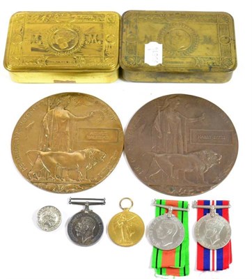 Lot 33 - A First World War Pair, to 242696 PTE.H.SYKES. N.STAFF.R., and related items, comprising...