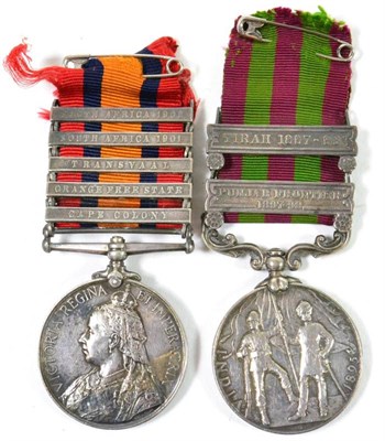 Lot 34 - India General Service 1895-1902 and Queen's South Africa Medal Pair, to 2538 Sergt. (later...