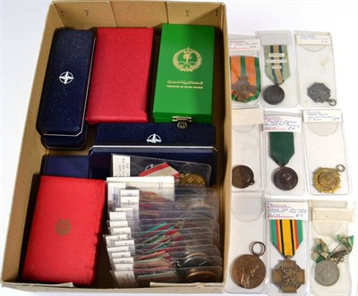 Lot 37 - A Collection of Approximately Fifty Foreign Medals, including First and Second World War, NATO etc