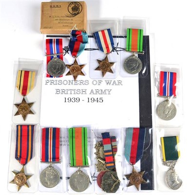 Lot 45 - A Second World War Group of Five Medals, awarded to 4390708. PTE.H.JOWERS. FORESTERS,...