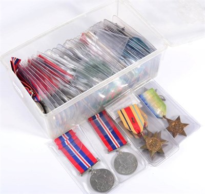 Lot 46 - Forty Eight Single Second World War Medals, comprising fourteen 1939-45 Stars, an Atlantic...