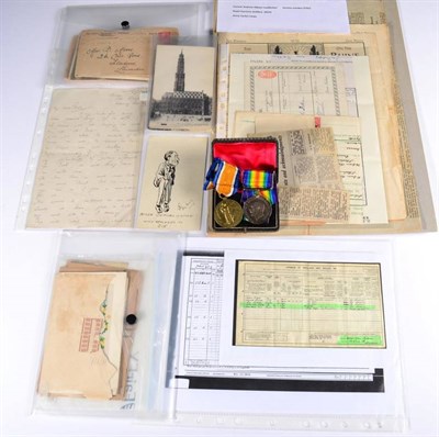Lot 63 - A First World War Pair, awarded to 97952 GNR. A.(Andrew) G.(Gibson) LEADBETTER. R.A., of...