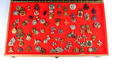 Lot 75 - A Collection of Ninety Two British Cap and Glengarry  Badges, including some restrikes, in...