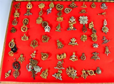 Lot 76 - A Collection of Seventy British Cap, Collar and Glengarry  Badges, mainly Corps and Cavalry,...