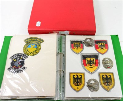 Lot 96 - A Collection of Post-Second World War Cap and Collar Badges, also trade badges and cloth...