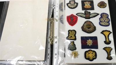 Lot 98 - A Collection of Eighty Four British Military Embroidered Cloth Badges and Insignia, mostly...