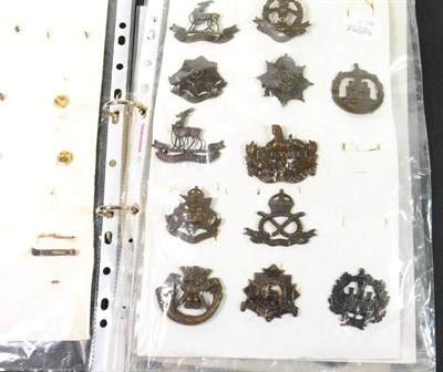 Lot 102 - A Collection of Twenty Seven British Officer's Bronze Cap Badges, including Royal Sussex...