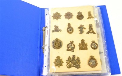 Lot 103 - A Collection of Fifty Six British Second World War/Post-War Cap and Collar Badges, mainly Corps, in