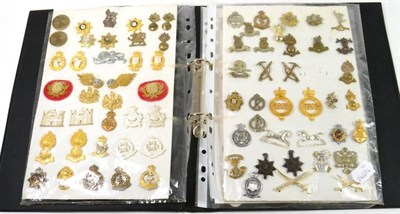 Lot 104 - A Collection of One Hundred British Cap and Collar Badges, mainly post-war, in brass, bimetal,...