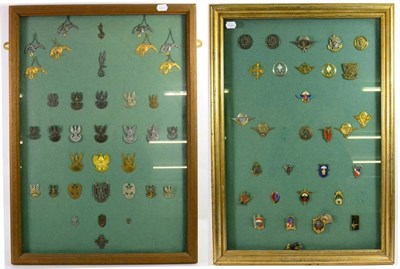 Lot 107 - A Collection of Thirty Six Polish Military Badges, including eight gilt metal and white metal...