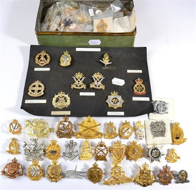 Lot 119 - A Quantity of Replica Gilt Metal Cap Badges by Ammo UK, together with a small quantity of...