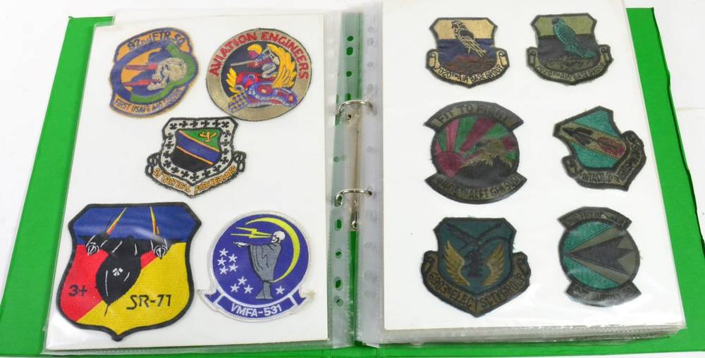 Lot 137 - A Collection of One Hundred US Air Force Embroidered Cloth Shoulder Sleeve Insignia and Badges,...