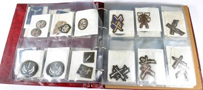 Lot 152 - A Collection of Cloth Badges and Insignia, Second World War and later, including skill-at-arms,...