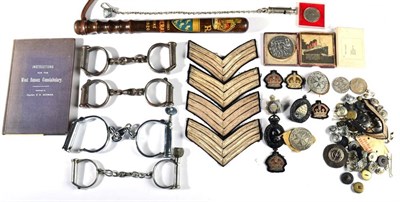 Lot 179 - Police Memorabilia to West Sussex Constabulary, comprising:- a Police Long Service and Good Conduct