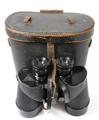 Lot 199 - A Pair of Optical & Film Supply Co., New York, 7x50 Military Binoculars, stamped broad arrow...
