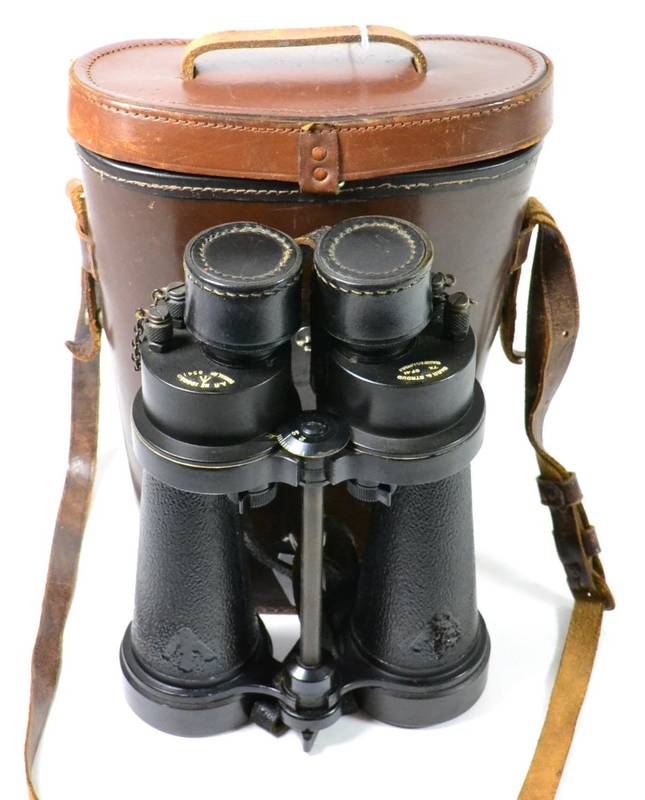 Lot 213 - A Pair of Second World War Naval 7x CF41 Binoculars by Barr & Stroud, Glasgow & London, to...