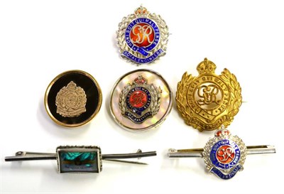Lot 225 - A Collection of Five Sweetheart Brooches to the Royal Engineers, three First World War examples...