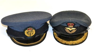 Lot 234 - A Post- Second World War Royal Air Force Peaked Cap to a Group Captain, with bullion thread and...