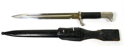 Lot 275 - A German Third Reich Parade Bayonet, the blade stamped maker's mark for Carl Eickhorn,...